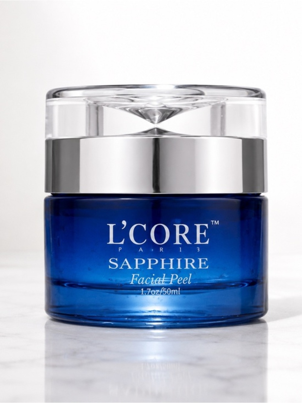 L’Core Paris Sapphire Facial Peel 1.7 oz 50ml NIB Luxury Skincare Exfoliating
